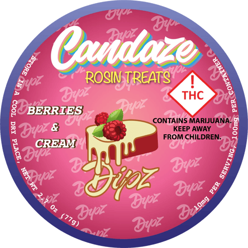 Candaze| Berries & Cream | Sativa | Dipz | 100MG