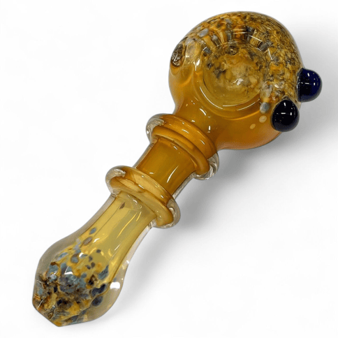 Double Ringed Orange Splatter Handpipe