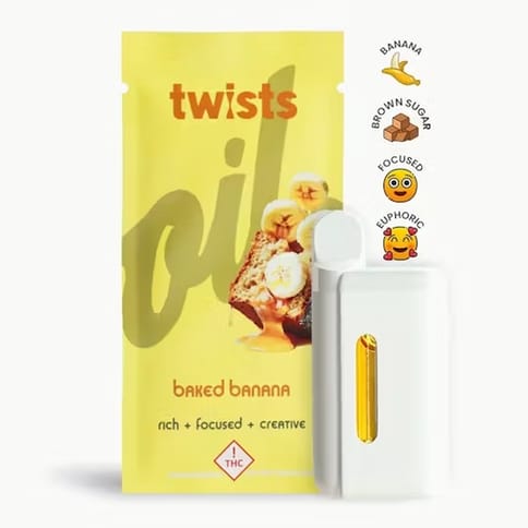 Baked Bananas 4g Distillate Twist All-in-One Vape by Oil by Craft | Golden Rookie