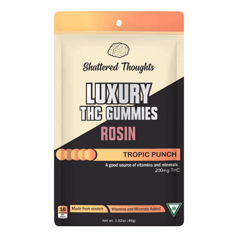 Tropic Punch 200mg Rosin Gummies | Shattered Thoughts