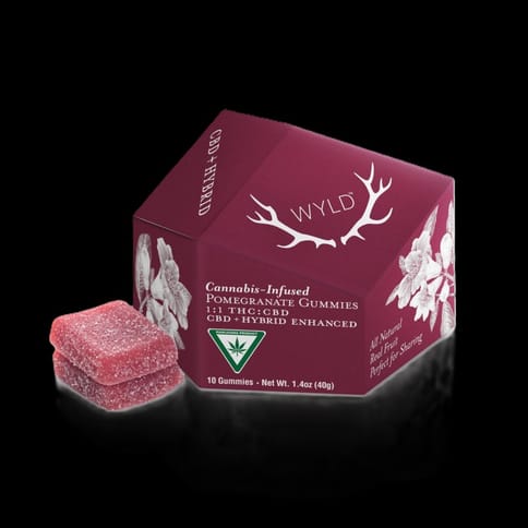 WYLD Pomegranate 200mg THC : 200mg CBD