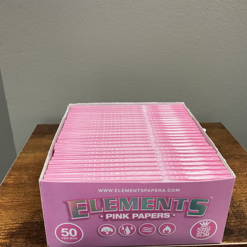 Elements King Size Slim Pink Papers