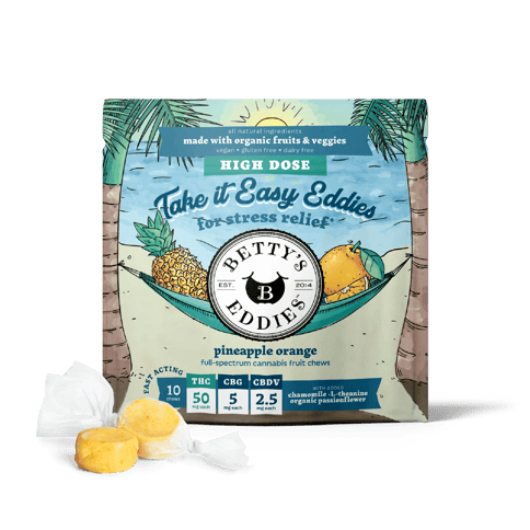 Pineapple Orange Fruit Chews | Easin Eddies | 10mg 10pk
