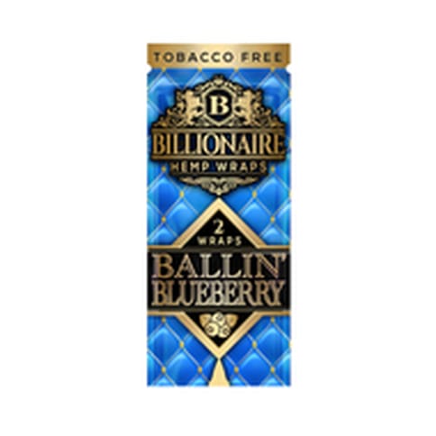 Billionaire Hemp Wraps - Ballin Blueberry - 2 pack