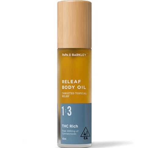 Papa & Barkley | THC Rich Releaf Body Oil (1:3) | 100mg CBD x 300mg THC Body Oil 2oz
