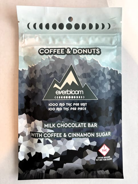 Coffee & Donuts 1000mg Milk Chocolate Bar