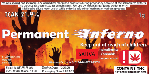 Nirvana | Pre-Roll Pack | 7G - Permanent Inferno
