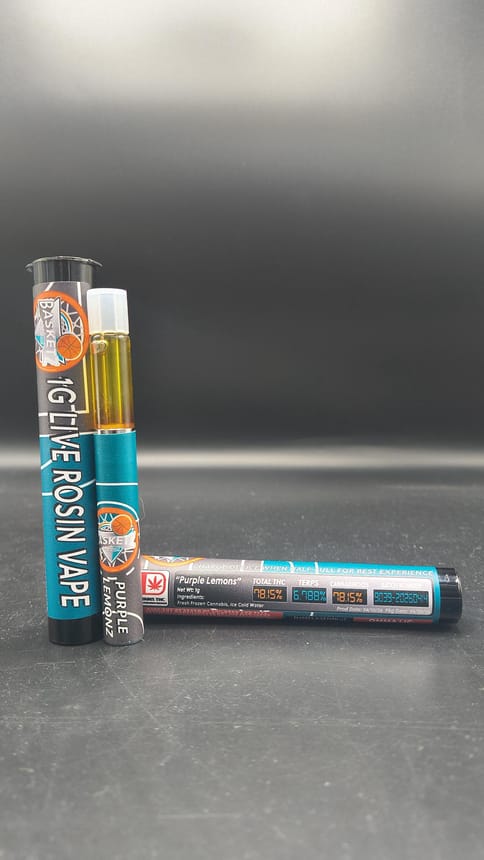 Basketz - Purple Lemons 1g Live Rosin Disposable