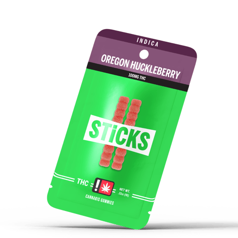 Oregon Huckleberry 2pk 100mg Gummies (Sticks)