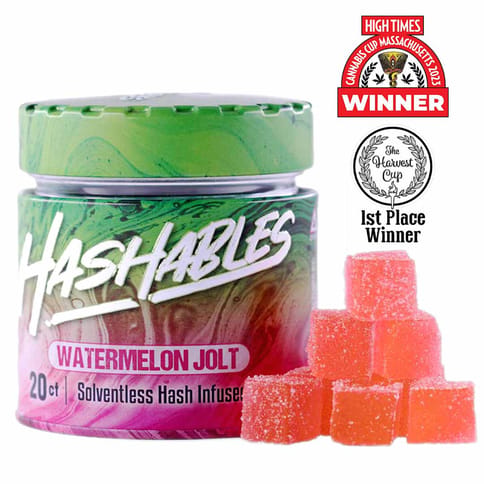 Watermelon Jolt - Live Rosin Gummies (100 mg/20pk)
