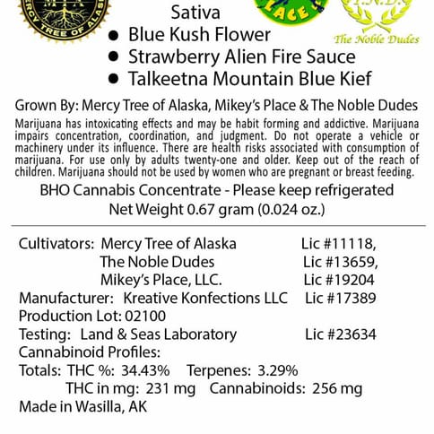 Fireweed Extracts | Blue Alien | Infused Preroll