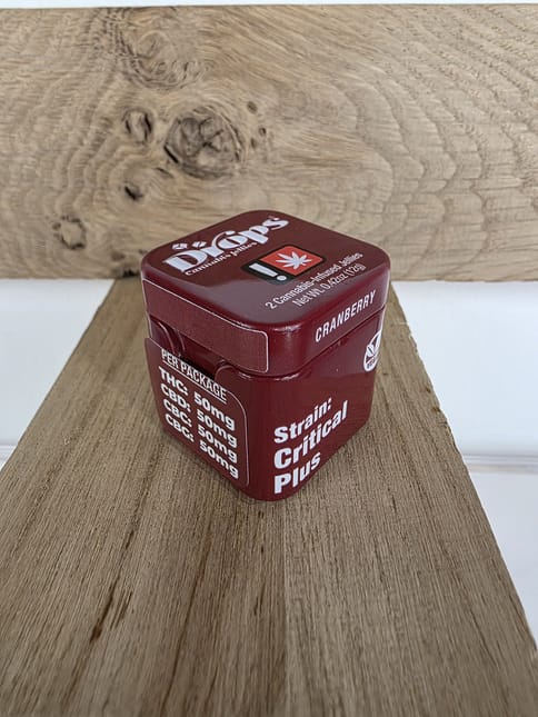 Drops | 50MG | Cranberry 1:1:1:1 CBD/THC/CBD/CBG Jellies | 2pk