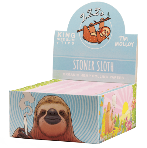 ZZZ's Rolling Papers + Tips - King Size Slim - Stoner Sloth