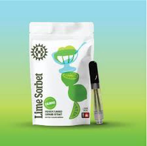 Lime Sorbet 1G Flavored Distillate Cartridge (Higher Cultures)