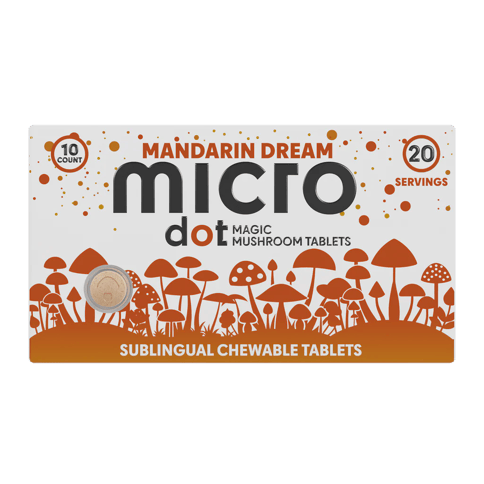 Micro Dot Mushroom - Mandarin Dream 10ct