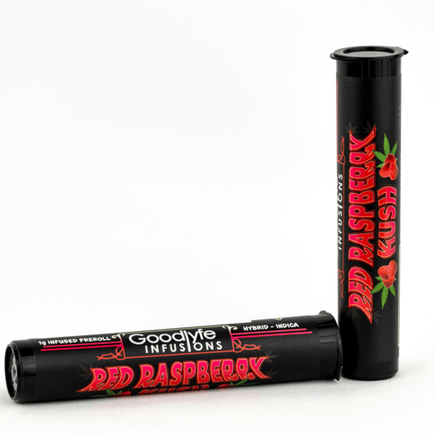 Goodlyfe Red Raspberry Kush 1g Infused Preroll