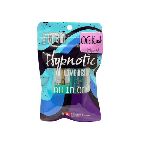 HYPNOTIC | LIVE RESIN CARTRIDGE | OG KUSH | HYBRID | 2 GRAMS | DISPOSABLE