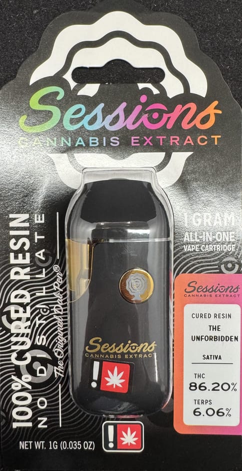 Sessions | The Unforbidden | 1G | Cured Resin | Button | Disposable