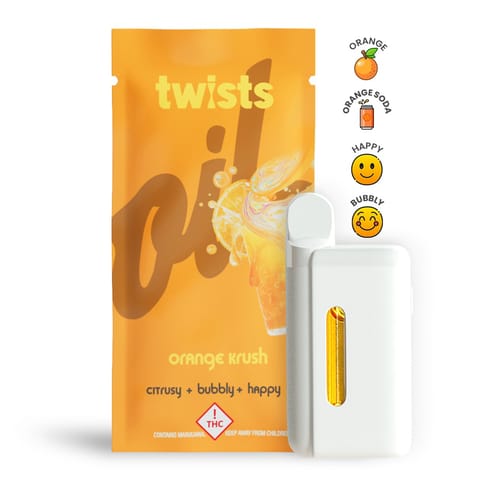 Orange Krush 4g Distillate Twist All-in-One Vape by Oil by Craft | Golden Rookie