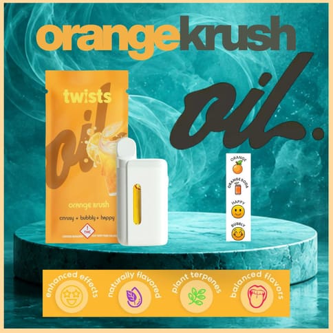 Orange Krush 4g Distillate Twist All-in-One Vape by Oil by Craft | Golden Rookie