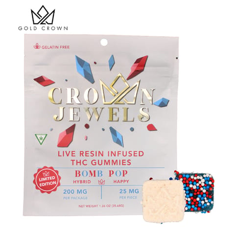 (REC) Crown Jewels 200mg Gummies - Bomb Pop