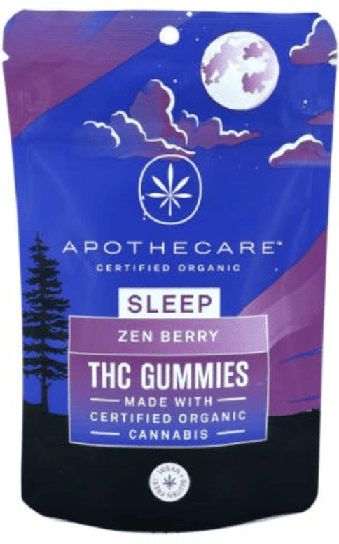 Apothecare Certified Organic Zen Cherry Rosin Sleep 2:2:1 THC:CBD:CBN Gummies 200mg