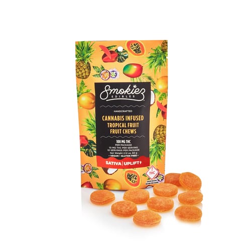 Smokiez Fruit Chews | Tropical Sativa 100mg Rec