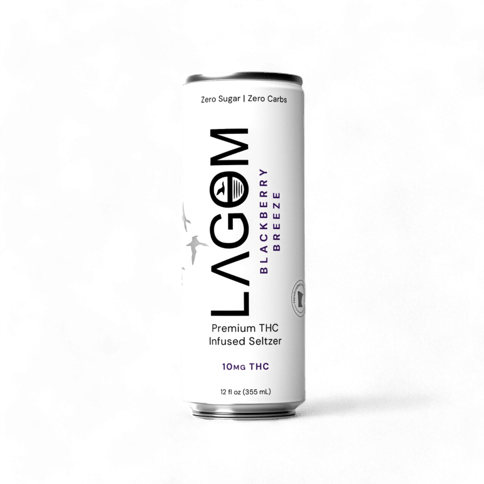 Lagom Blackberry Breeze THC Seltzer 10 MG