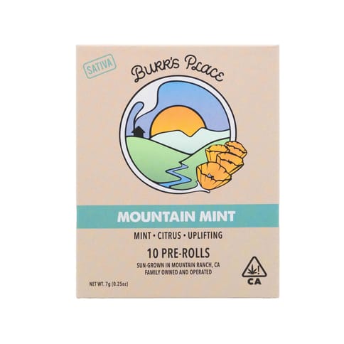Burr's Place | Mountain Mint (S) | .7g x 10 Preroll Joints
