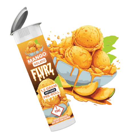 FLVRZ Infused Joint | FLVRZ Mango Gelato Infused Joint 1.2g Rec