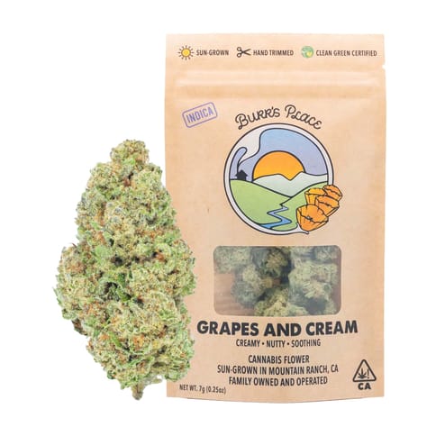 Burr's Place | Grapes And Cream (I) | 7g Sungrown Flower