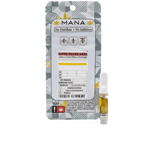 CURED RESIN CARTRIDGE | SUPER SILVER HAZE | SATIVA | 510 THREAD | 1 GRAM
