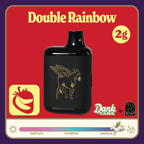 Double Rainbow 2g Live Resin Dank Tank Disposable (Mule)