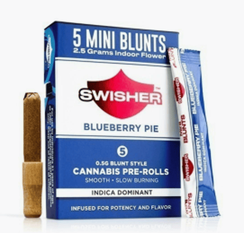 Blueberry Pie | 0.5g x5 Pre-roll Pack | Swisher