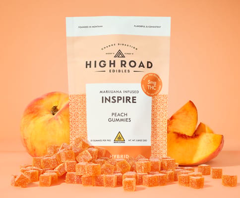 Inspire - Peach Gummies - Hybrid - 20 pack