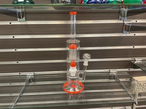 Orange 2 Chamber Bong