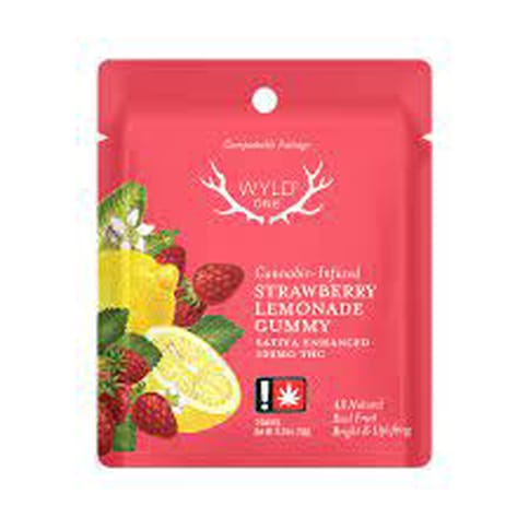 Wyld One | Strawberry Lemonade | 100MG | Single Gummy