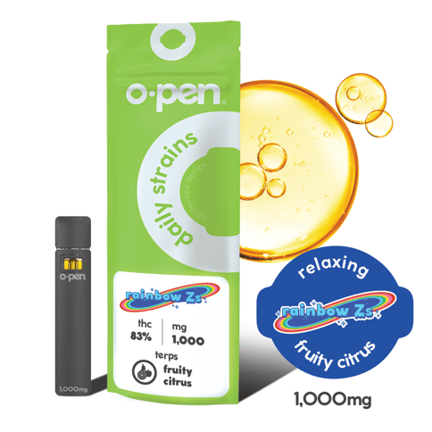 O.Pen Rainbow Z's 1000mg Distillate Disposable