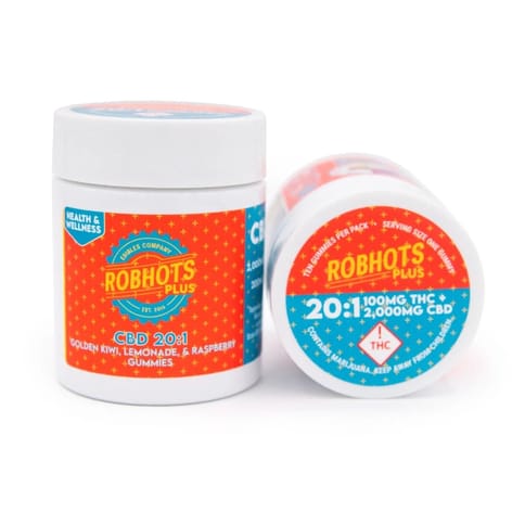 Robhots Plus Gummies | 20:1 CBD 100mg Med