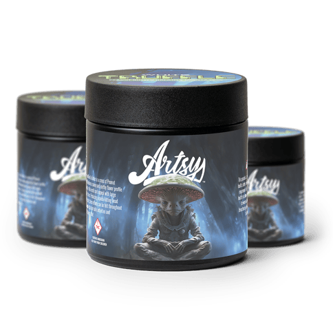 Artsy Cannabis Quarter Jar | White Truffle 7g Rec - | Artsy Cannabis Quarter Jar