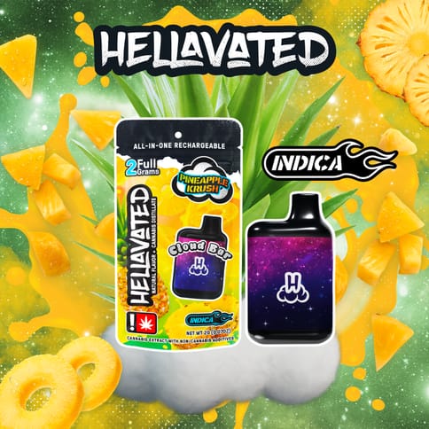 Pineapple Krush 2G Cloud Bar Disposable (Hellavated)