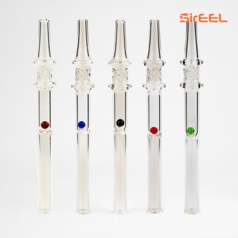 SirEEL 6" Jewel Vortex Dab Straw with Spinning Jewel