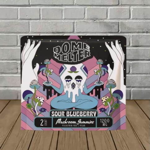 Dome Melter Magic Mushies 2 Ct Sour Blueberry
