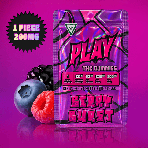 PLAY Gummy (1x200mg) Single - Berry Burst