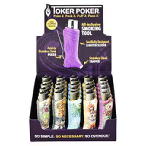 Toker Poker Lighter Sleeve | Clipper | Alice in Wonderland Assortment