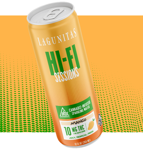 Lagunitas Hi-Fi Sessions | Mango | 10mg THC Cannabis Infused Sparkling Water