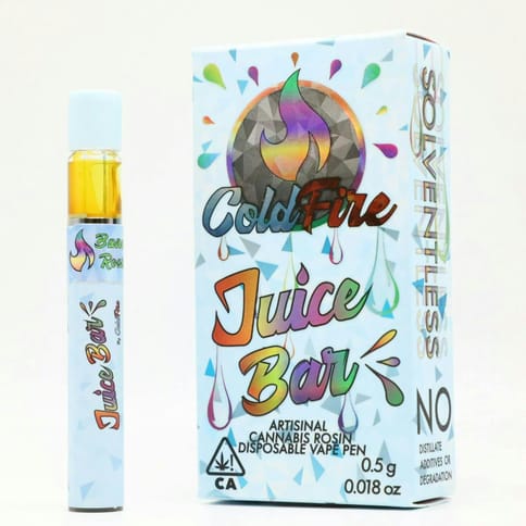 ColdFire x Mountain Man Melts | Blueberry Peach Cobbler | Rosin Juice Bar Single Use | 0.5g