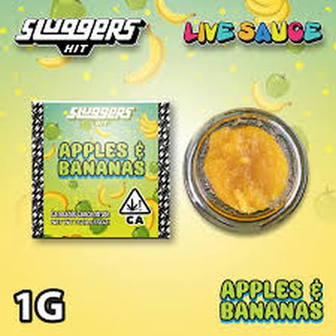 Sluggers | Apples & Bananas | Live Sauce | Hybrid | 1g