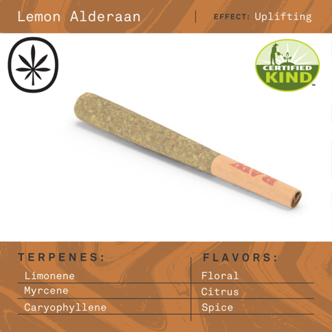 Apothecare Certified Organic Lemon Alderaan Pre-Roll 1g