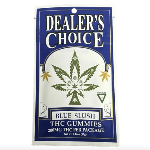 Blue Slush 200mg 4x50mg Gummies | Dealer's Choice